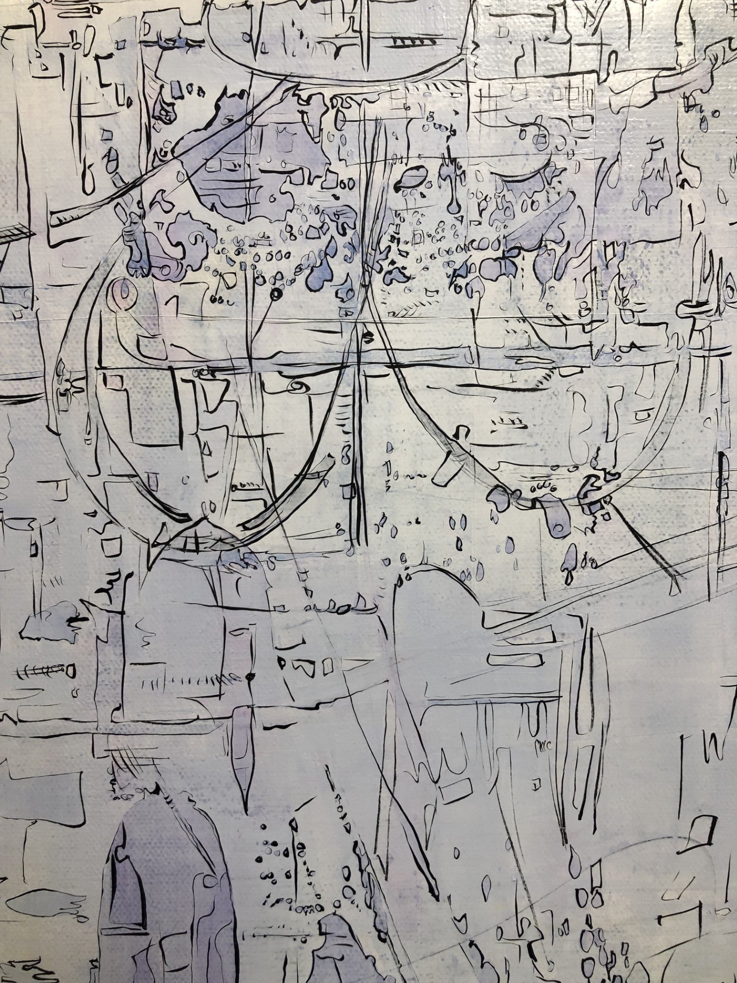 abstract acrylic painting-untitled