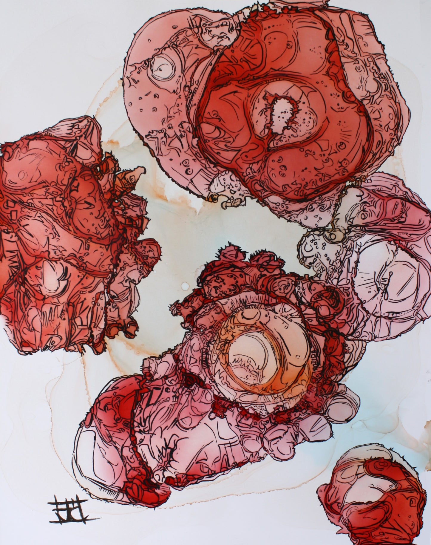 abstract ink-Cell Mutation series 7