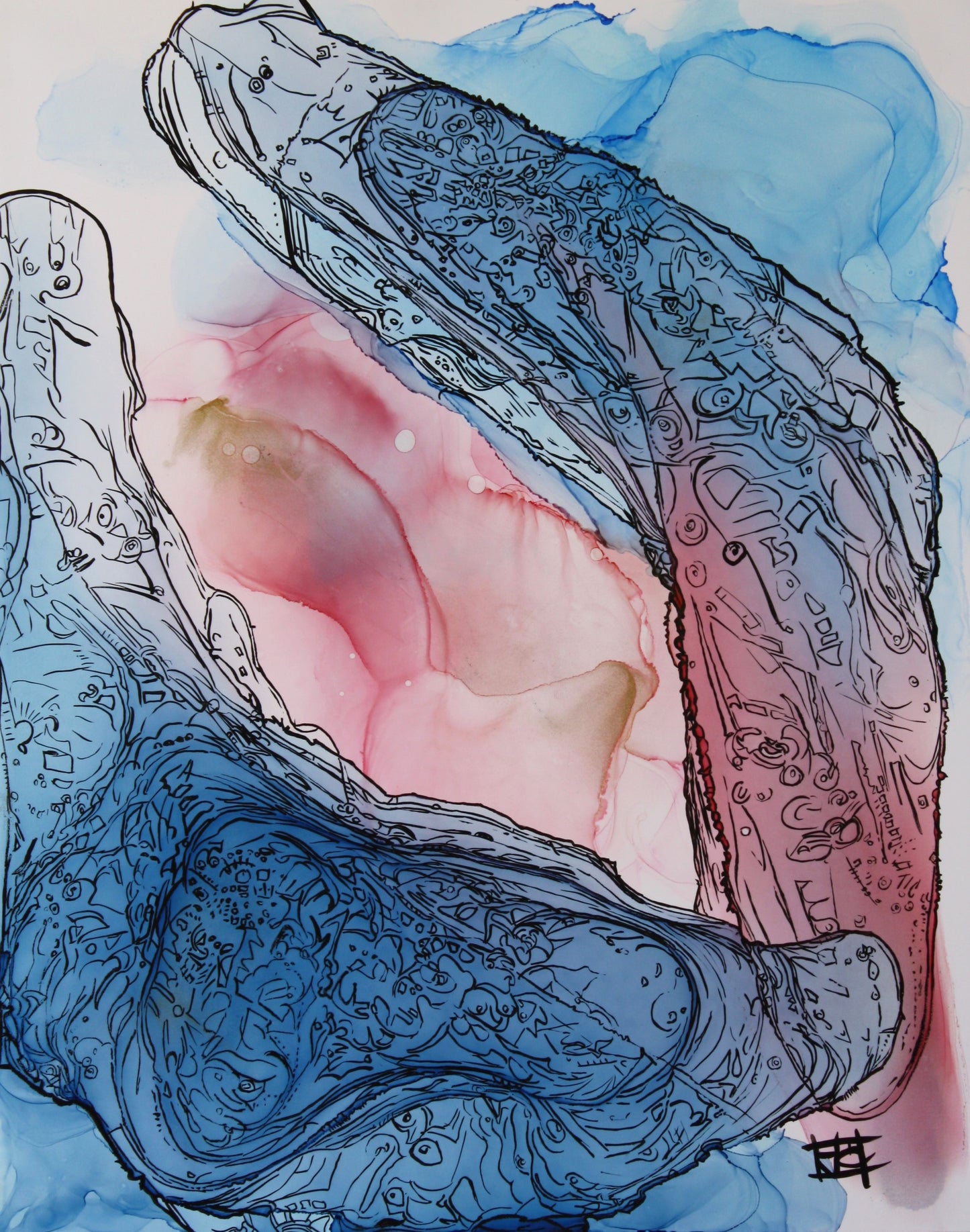 abstract ink-Cell mutation series 8