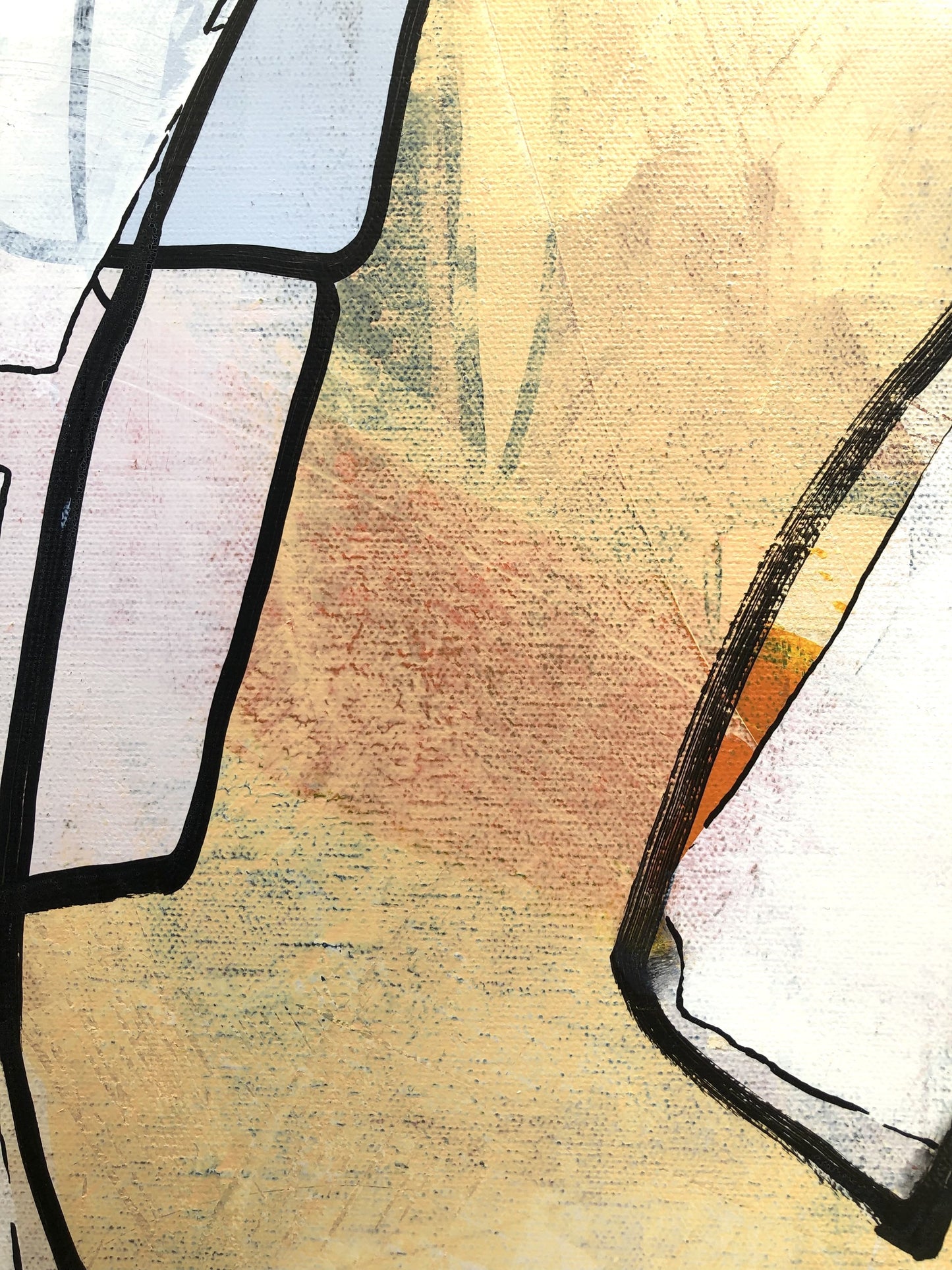 Abstract acrylic painting-untitled