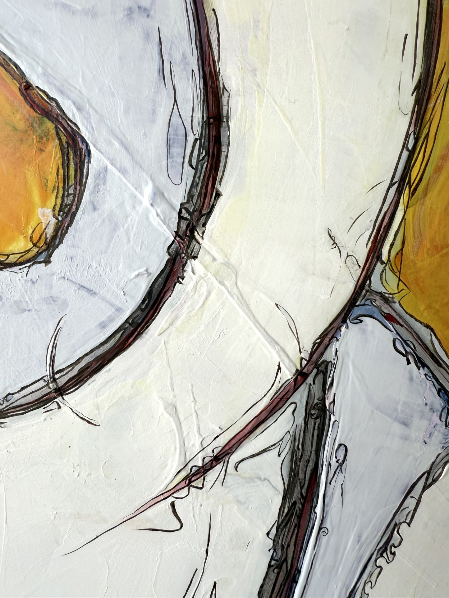 Abstract acrylic painting-Clouded Dream