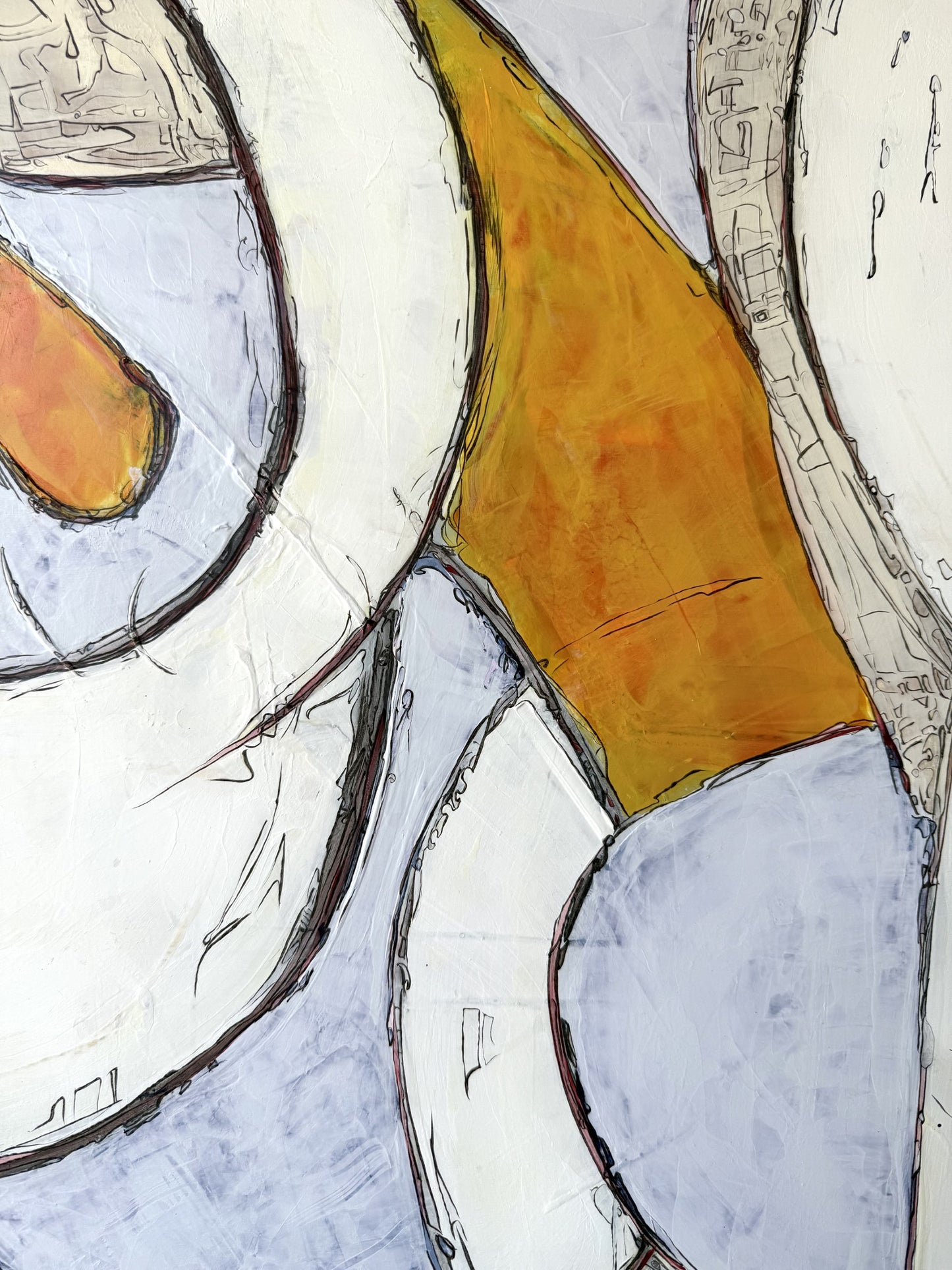 Abstract acrylic painting-Clouded Dream