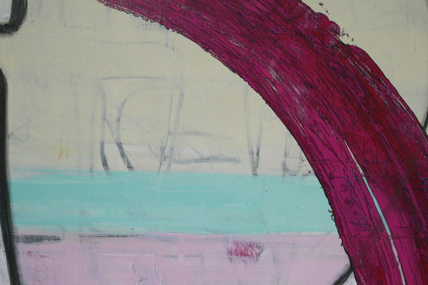abstract acrylic painting-character