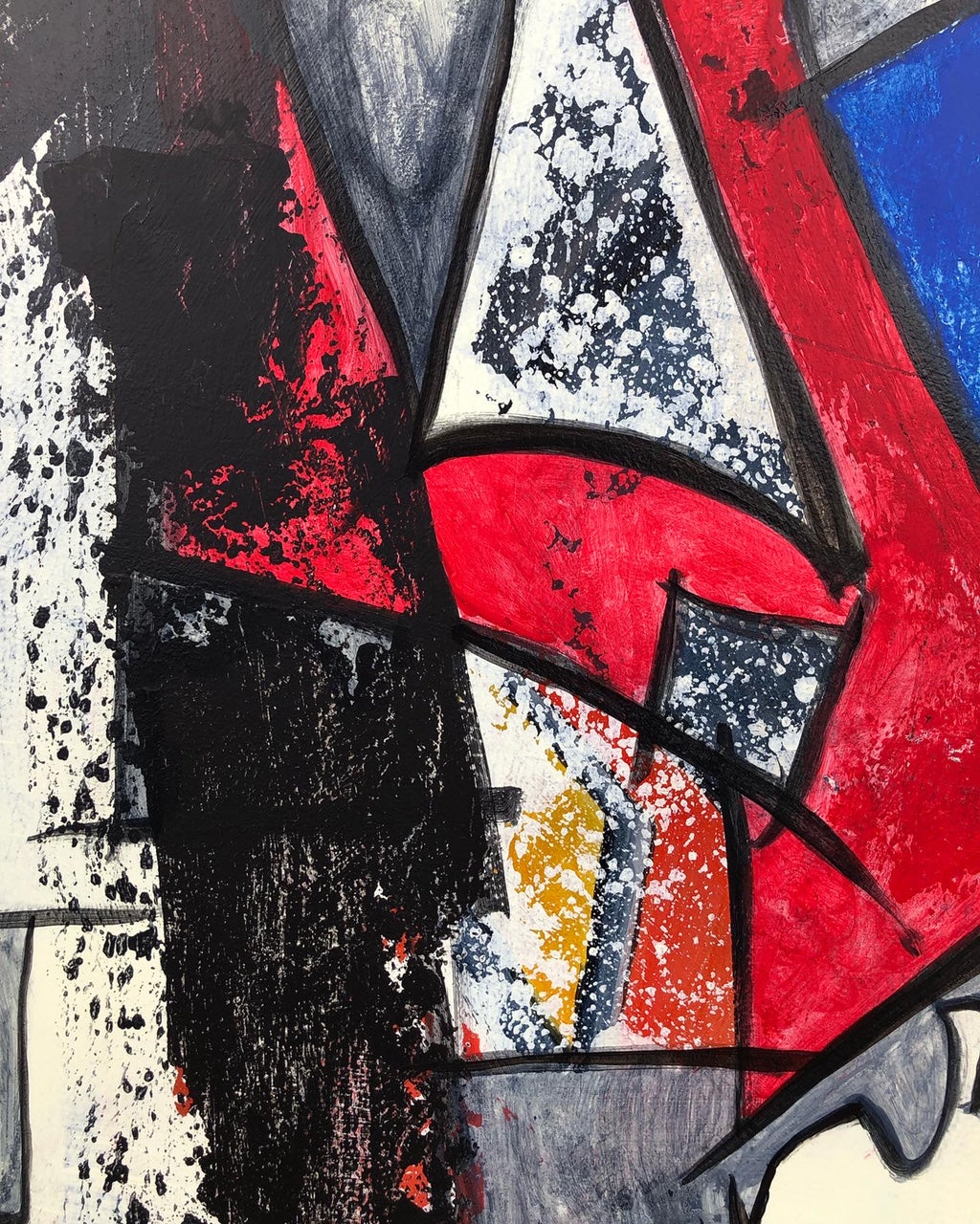 Characters-Abstract painting-The Conversation