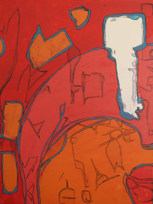 Abstract acrylic painting- Keyway