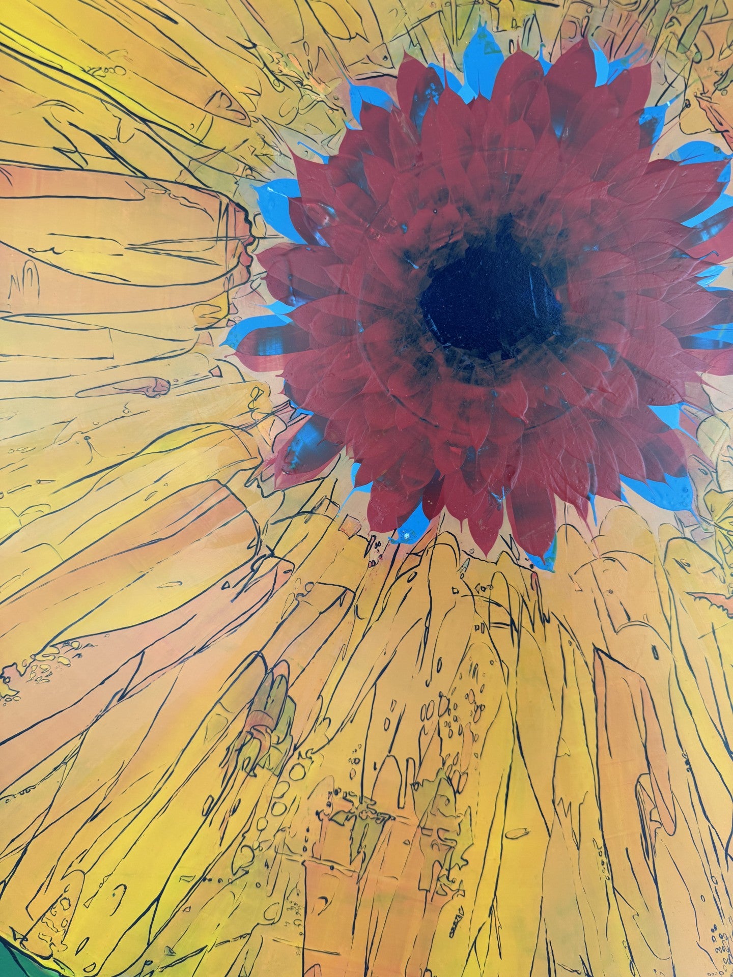 Abstract Floral painting