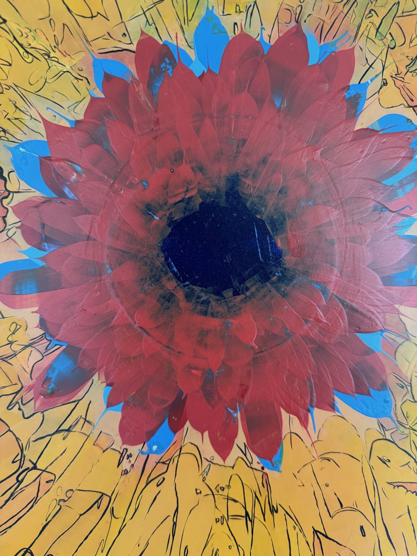 Abstract Floral painting