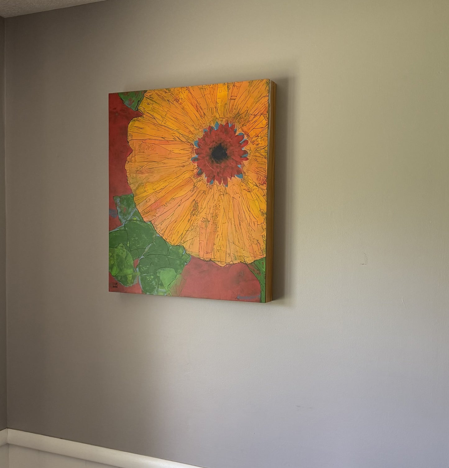 Abstract Floral painting