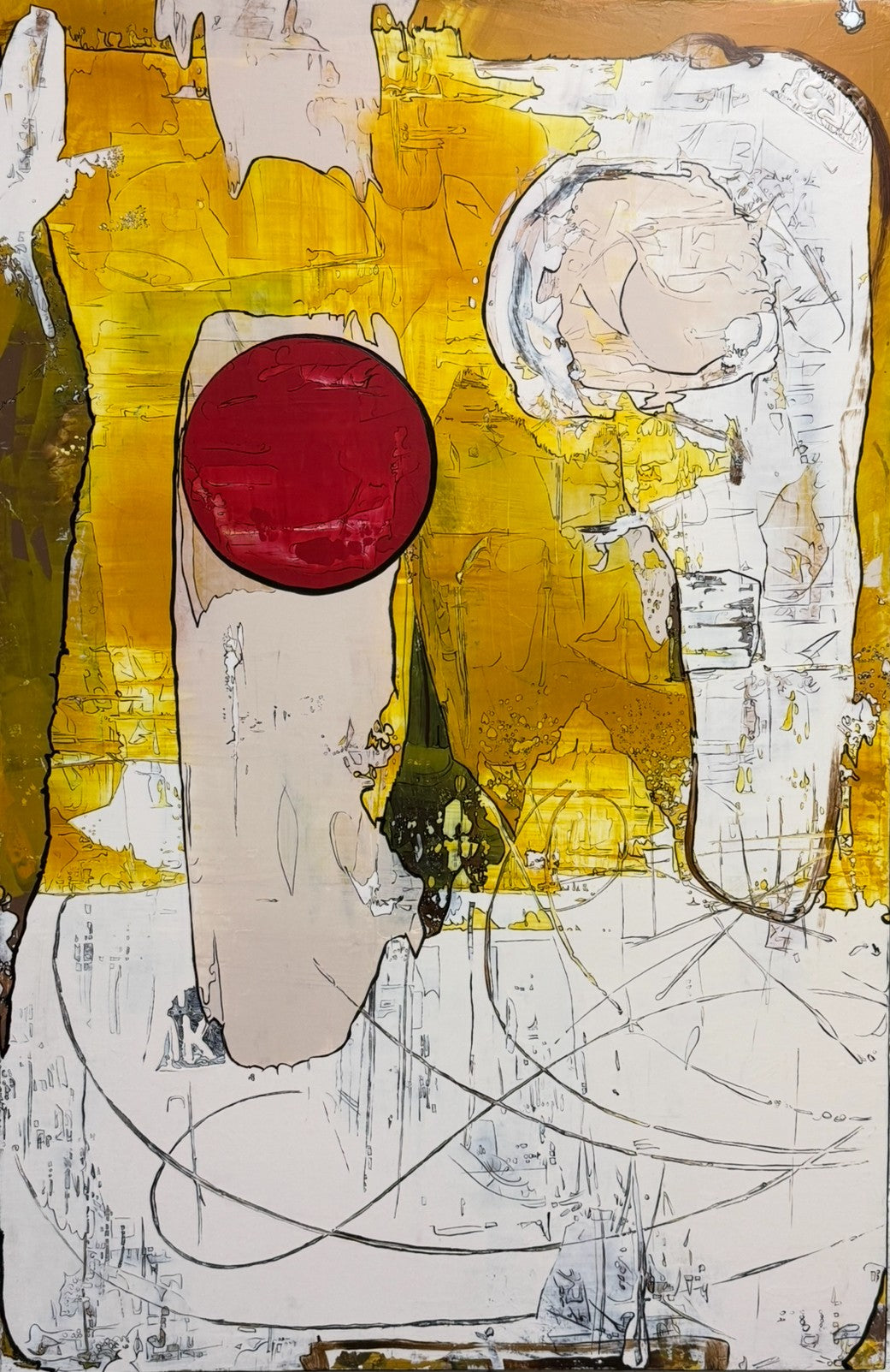 Abstract acrylic painting-Plasma