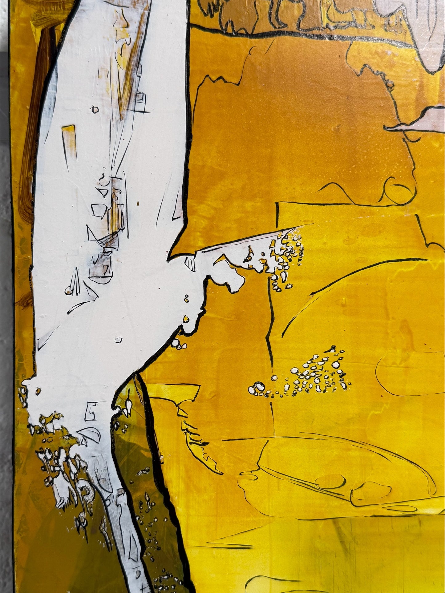 Abstract acrylic painting-Plasma