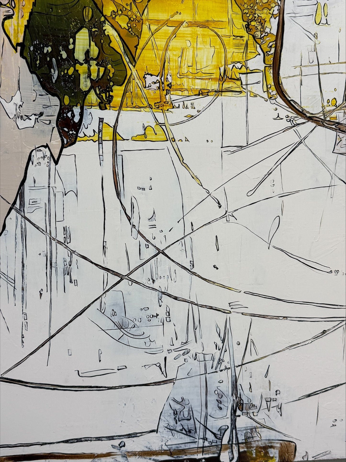 Abstract acrylic painting-Plasma