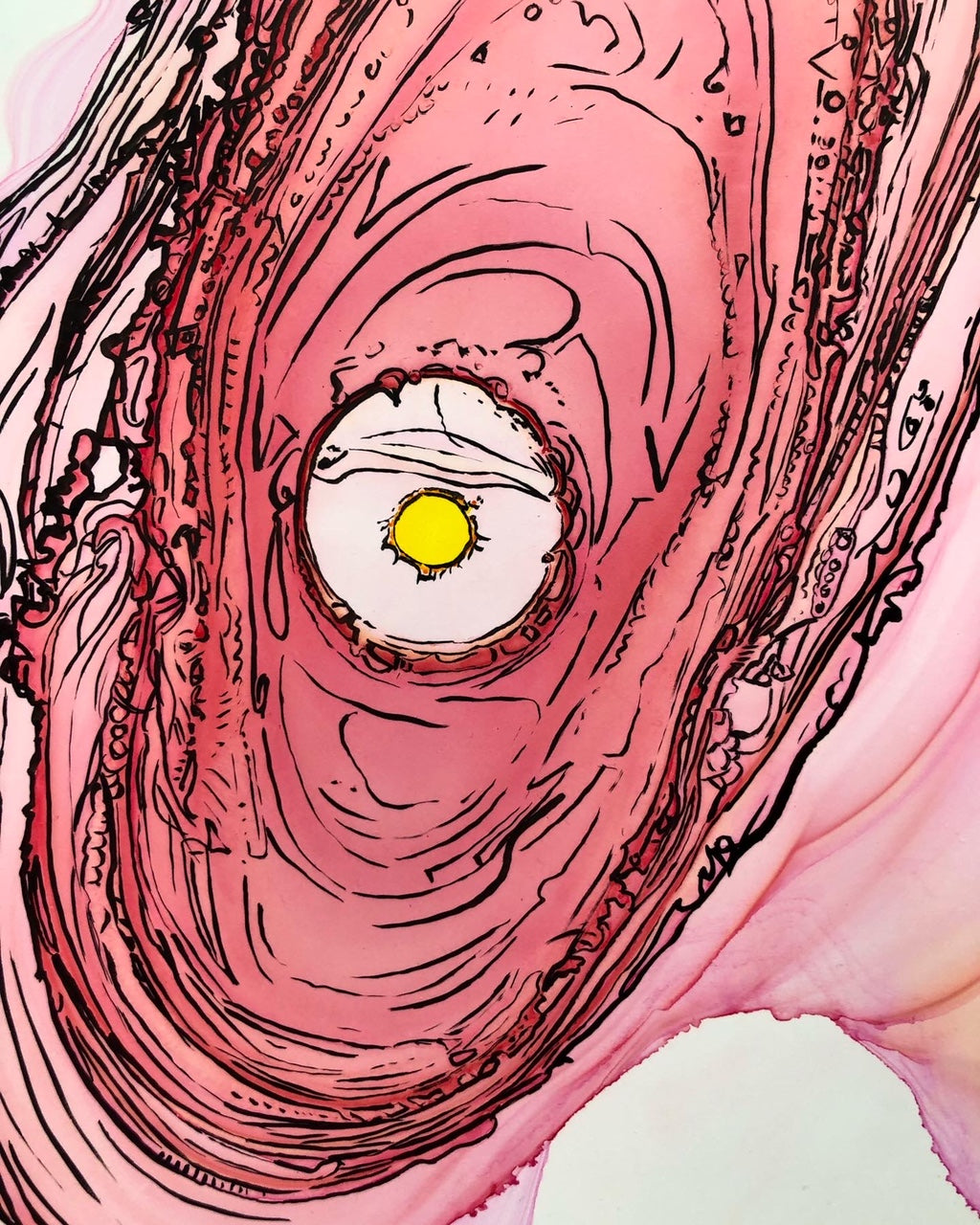 Mutaded Ink ink-abstract Cell Mutation series 4 – Wwwarronjmcguireart