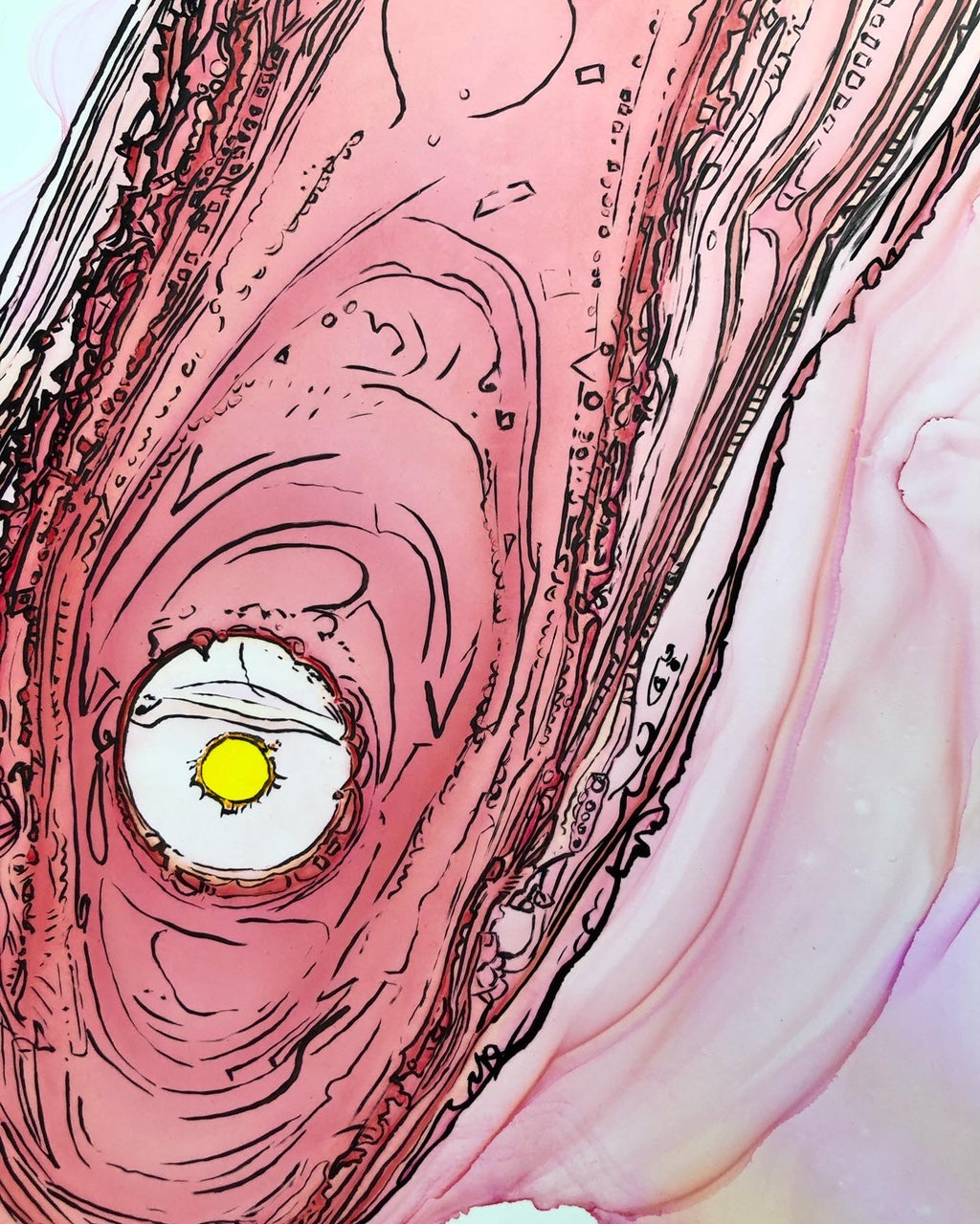 Mutaded Ink ink-abstract Cell Mutation series 4 – Wwwarronjmcguireart